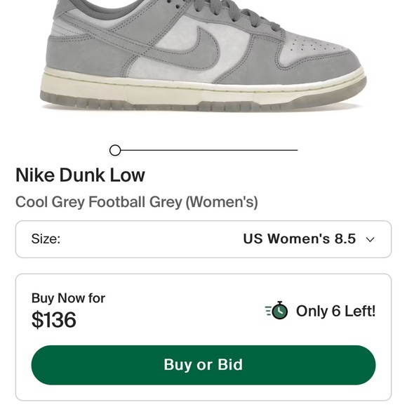 Nike Dunk Lows Grey Football sneakers - Picture 4 of 4